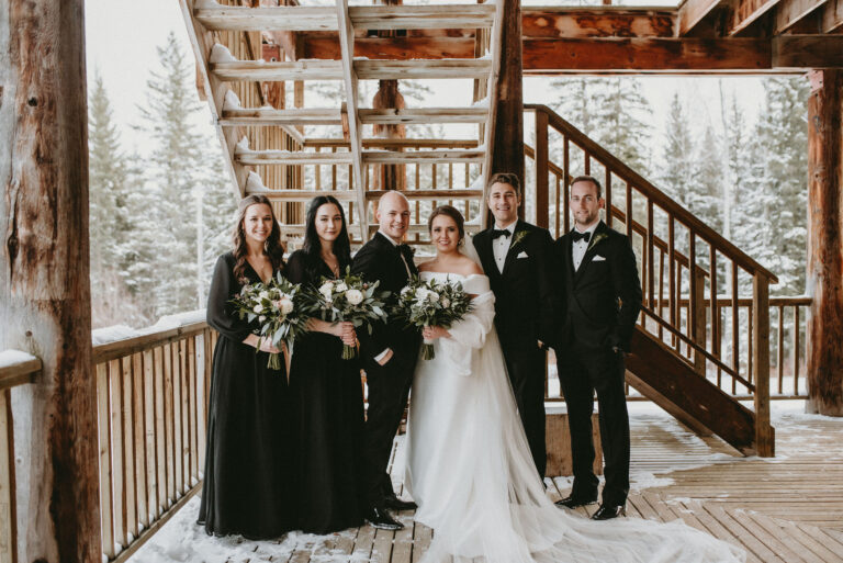 Northern Alberta Winter Wedding
